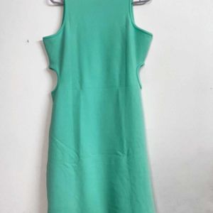 Cyan Green Side Cut Bodycon Dress