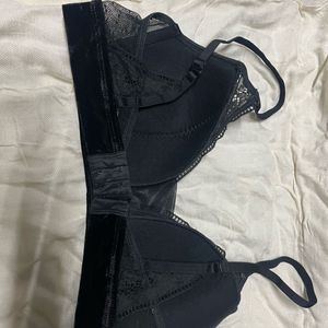 Unused Bra With Velvet Band.