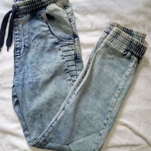 Ajio Denim Jeans Joggers Size 28