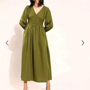 Olive Green Dress