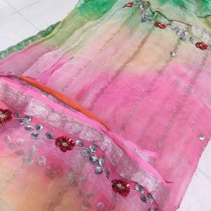 Multicolored Saree