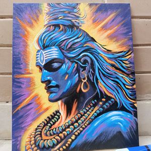 Abstract Shiv Painting