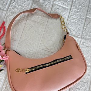 Half moon hobo bag - pink