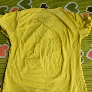 Printed Yellow Top