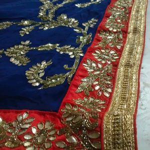 Navy Blue Saree With Beautiful 😍 Work