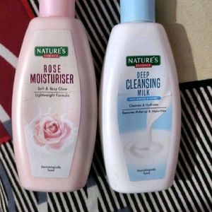 Combo Of Milk Cleanser Or Rose Moisturizer 2_3 Use