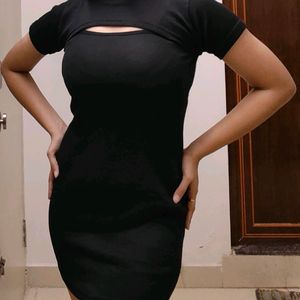 Korean Ribbed Bodycon Dress