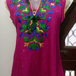 Beautiful Pink Anarkali Kurta