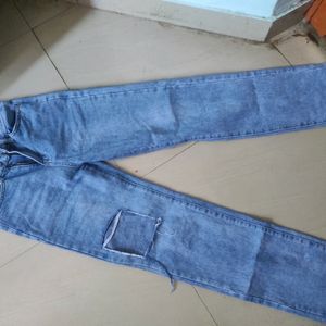 High Waist Straight Jeans