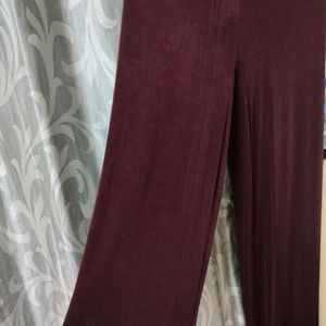 OFFER💕Red Wine Flowy pant