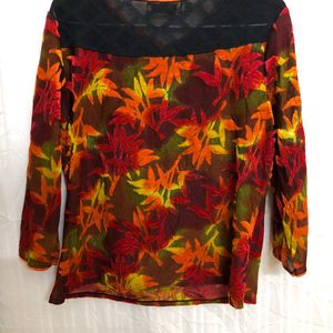 Multi Floral Printed Top