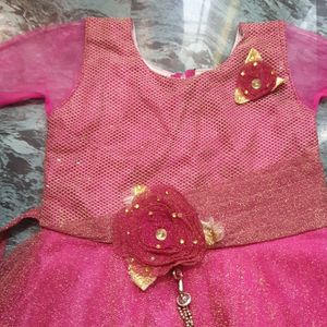 Glitter Beautiful👚 RANI PINK COLOUR Dress