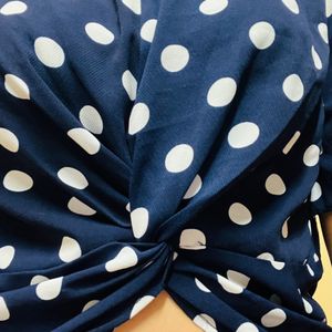 POLKA DOT CROP TOP