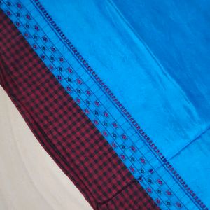 Sky Blue Colour Saree