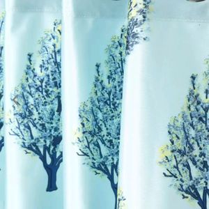 Cortina Turquoise Printed Curtains