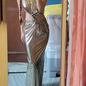 Metallic Bodycon Dress