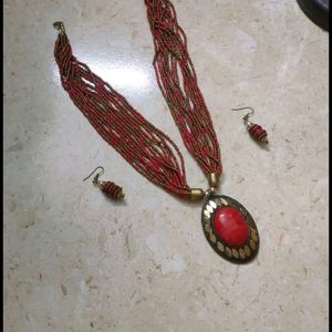 Red Jewellery Set