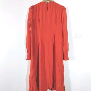 Orange Embroidered Kurta (Women's)