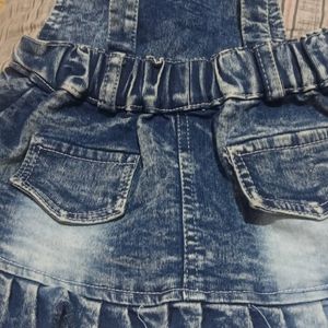 Girls Denim Dungree