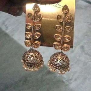 Gold Polishing Desi Jhumka