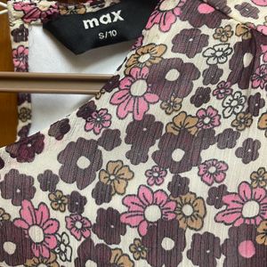 Floral Print Max Top