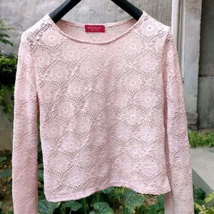 Crochet Pink Top ..🩷