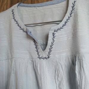 Sky Blue Tunic Top