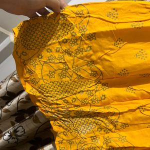 Mustard Yellow Sharara Set For Haldi