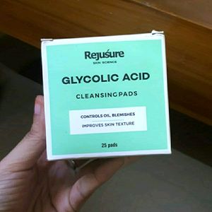 REJUSURE GLYCOLIC ACID BRAND NEW CLEANSING PAD