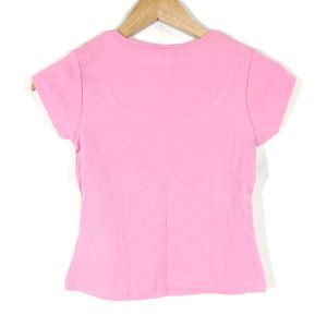 Pink Front Cutout Top