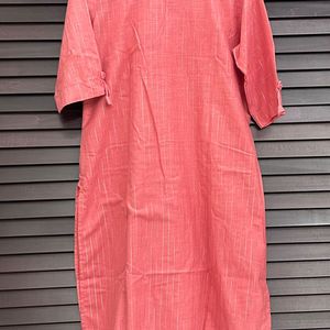 Pink Straight Fit Kurta