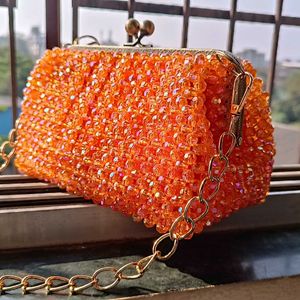 Frame Beaded Handbag