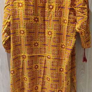 Orange Traditional Kurti