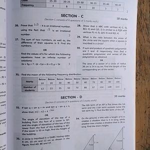 Educart Sample Paper Mathematics Class 10th