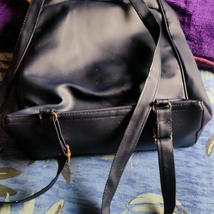 Navy Blue Medium Size Backpack/Pittu Bag