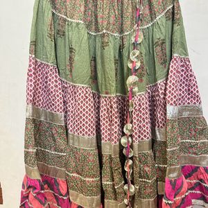 Heavy Lehenga With Peplum Kurti And Dupatta