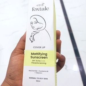 Foxtale 💖Mattifying Sunscreen With SPF 70❤️