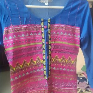 Beautiful Pure Cotton Kurta Multi Colour