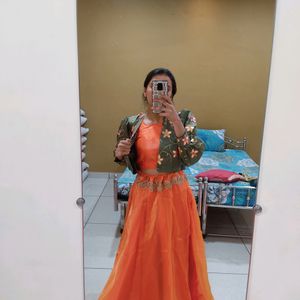 Beautiful Orange Lehenga