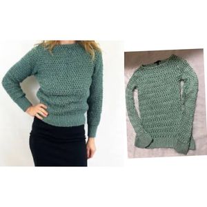 Mango Vintage Crochet Pullover