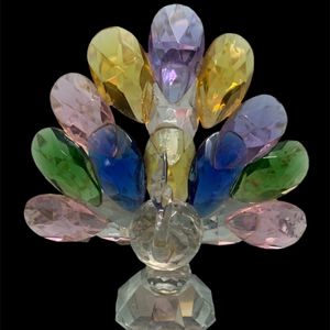 Antique Crystal Peacock 🦚 Showpiece
