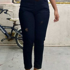 Slim Fit Black High Waist Jeans