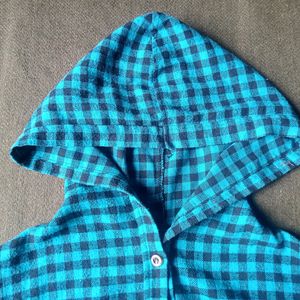 Green Button Up Checkered Shirt