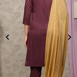 Anubhutee Kurta Pant Dupatta Set