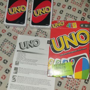 Uno Original Metallic Cards New