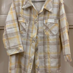 WOMEN FORMAL SHIRT - Pastel Yellow