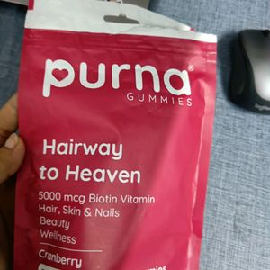 Purna Hairway To Heaven Gummies Biotin (9 Pcs)