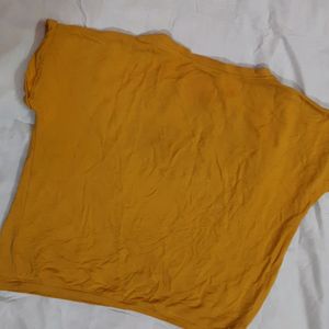 Women Mustard Crop Top