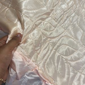 Peach Satin Bedsheet