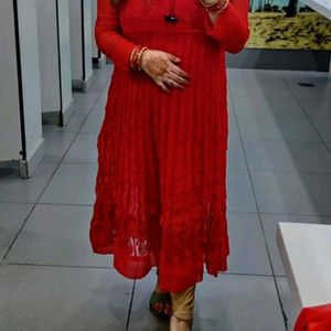 Chikankari Anarkali With Duppata